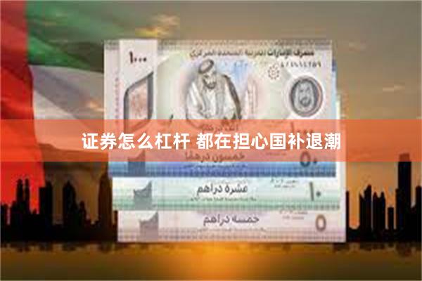 证券怎么杠杆 都在担心国补退潮